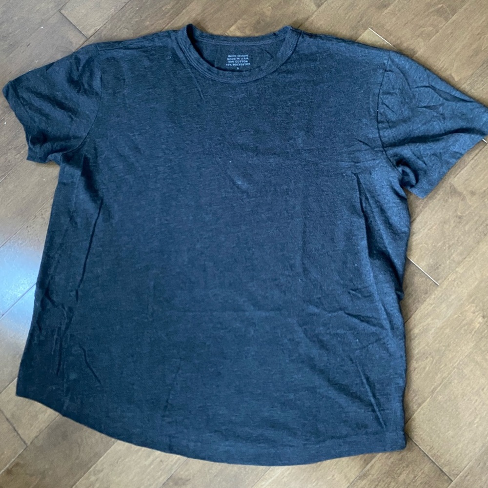 Buck Mason Hunter Trail Traverse Curved Hem Crewneck T-Shirt